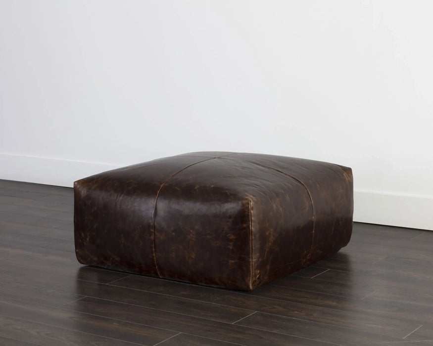 Elio Ottoman Leather