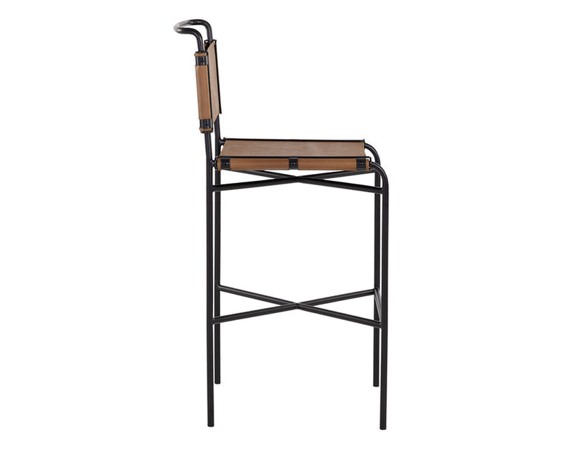 Corrigan Barstool Cognac Leather