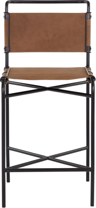 Corrigan Counter Stool Cognac Leather