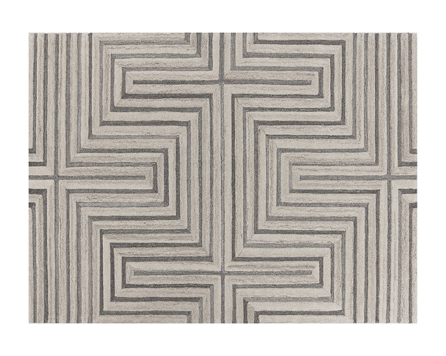 Oslow Hand Tufted Rug Beige / Grey