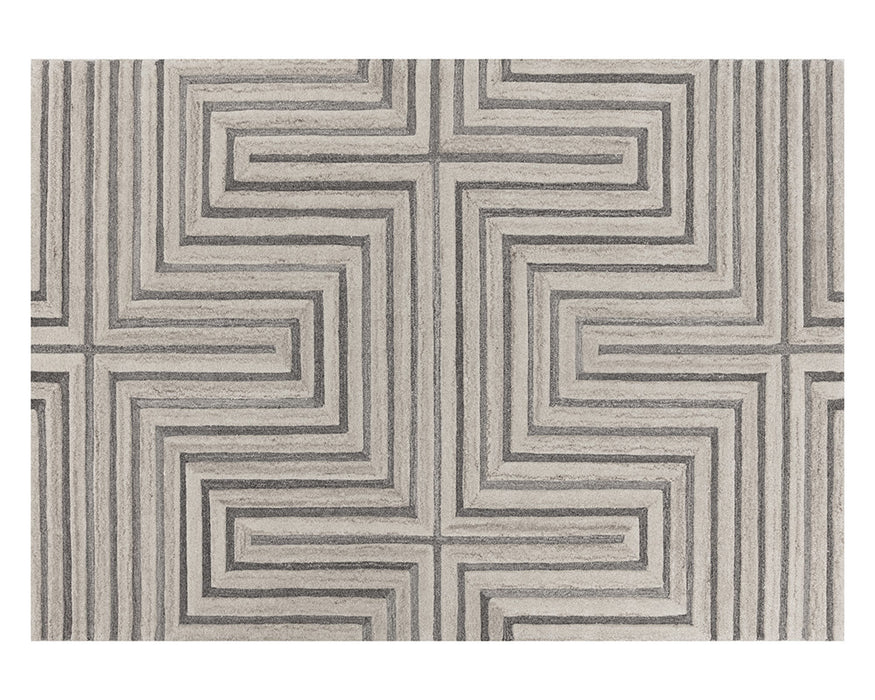 Oslow Hand Tufted Rug Beige / Grey