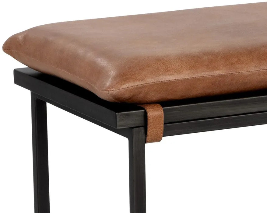 Zancor Bench Tan Leather