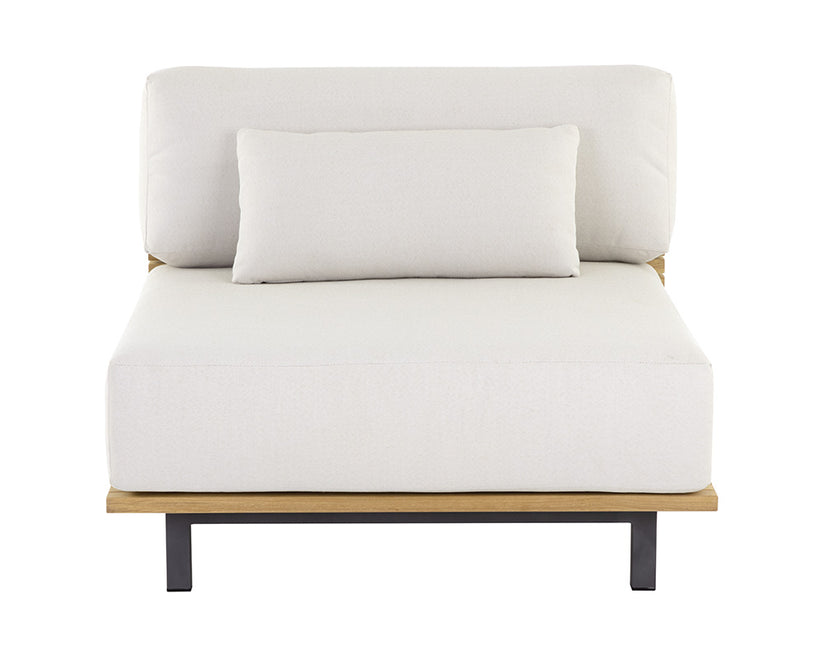 Geneve Modular Palazzo Cream Armless Chair