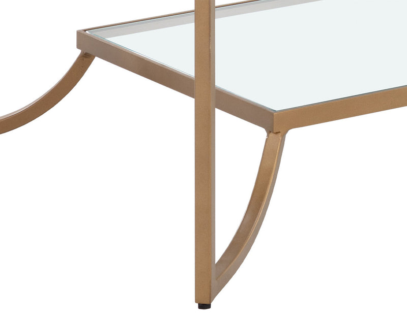 Kessler Coffee Table Antique Brass