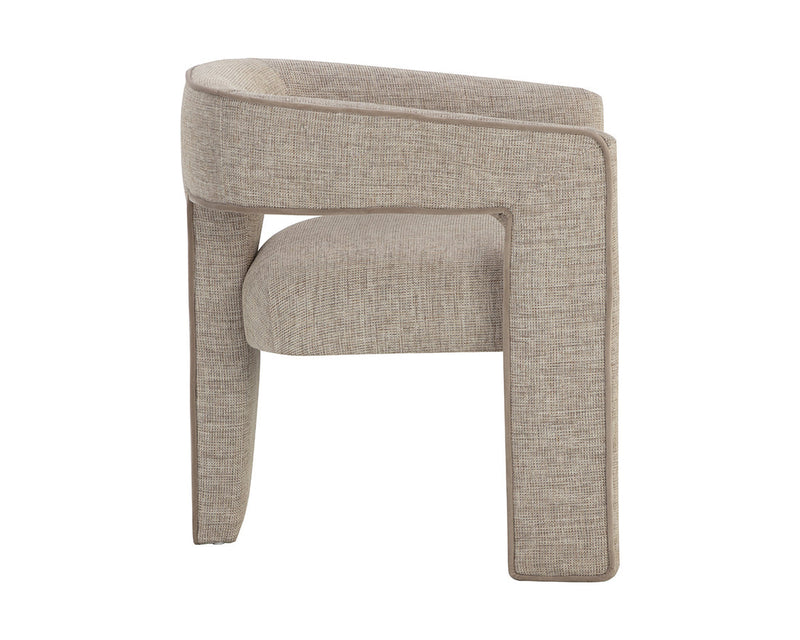 Krasner Dining Armchair - Rhapsody Sand