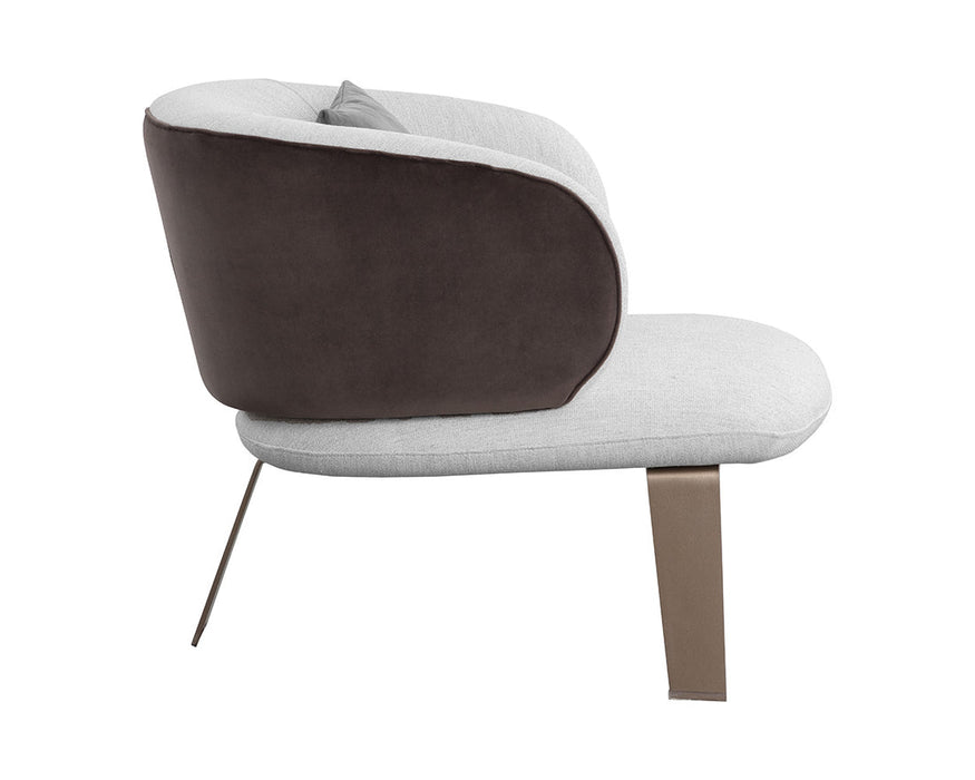 Garry Lounge Chair - San Remo Winter Cloud / Meg Ash
