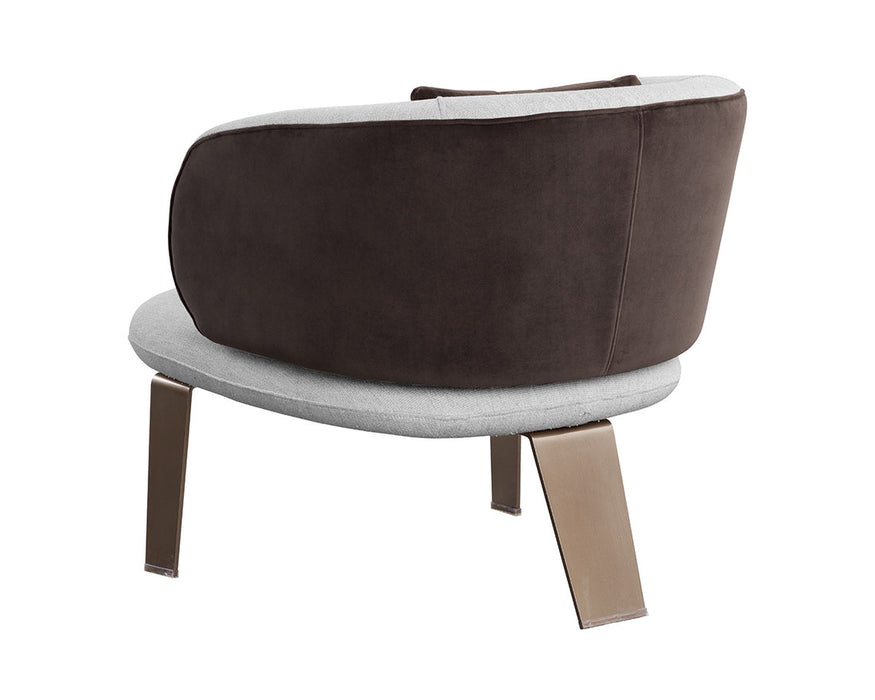 Garry Lounge Chair - San Remo Winter Cloud / Meg Ash
