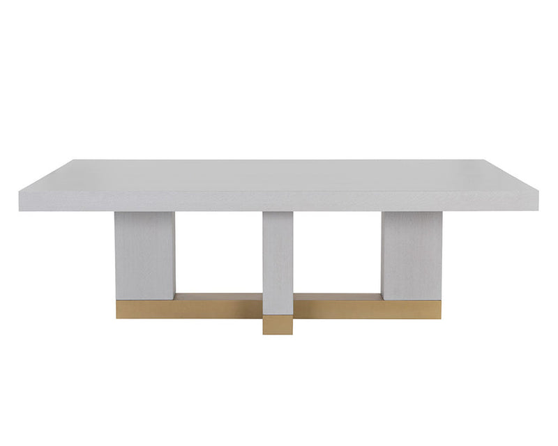 Greco Dining Table Gauntlet Grey 94.5"