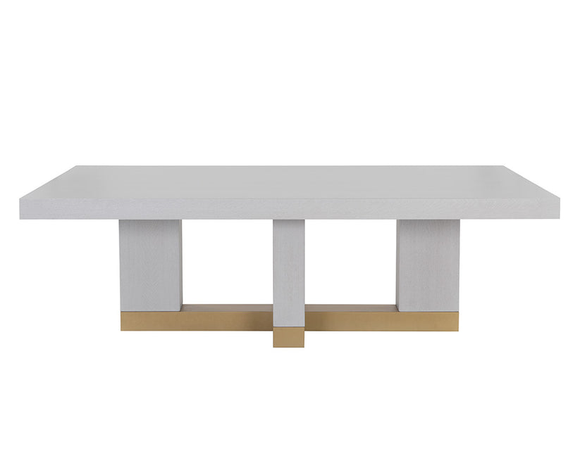 Greco Dining Table Gauntlet Grey 94.5"