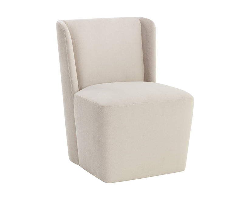 Amita Wheeled Dining Chair