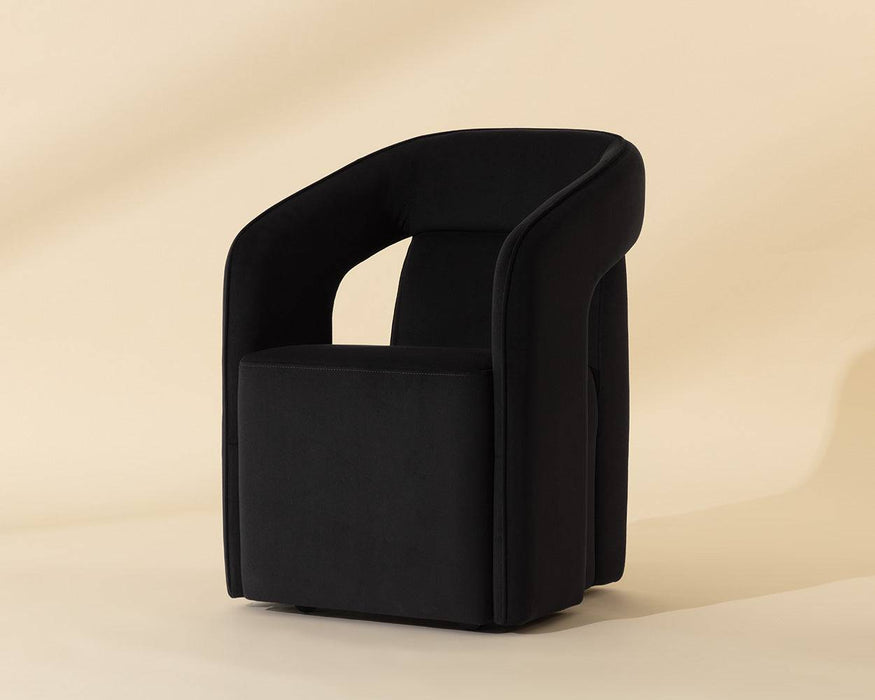 Kendrick Wheeled Dining Armchair