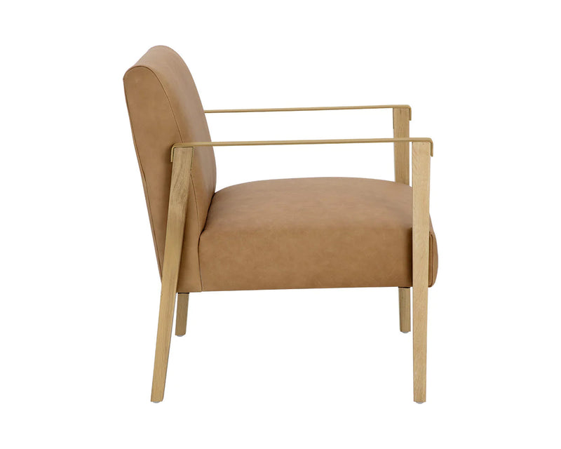 Earl Lounge Chair - Rustic Oak
