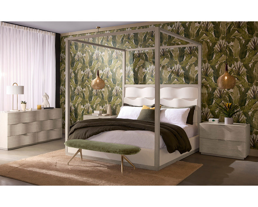 Hoyos Canopy Bed - King - Topaz Beige -