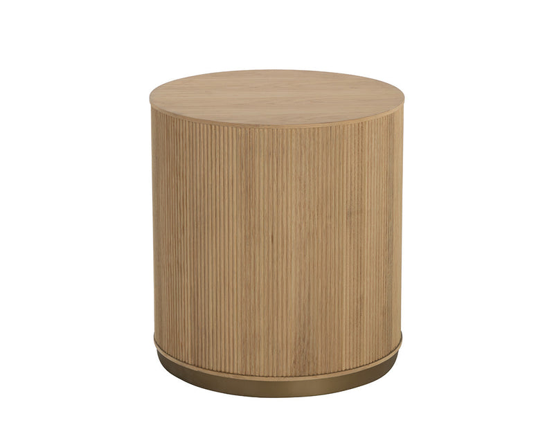 Kalla Side Table - Rustic Oak