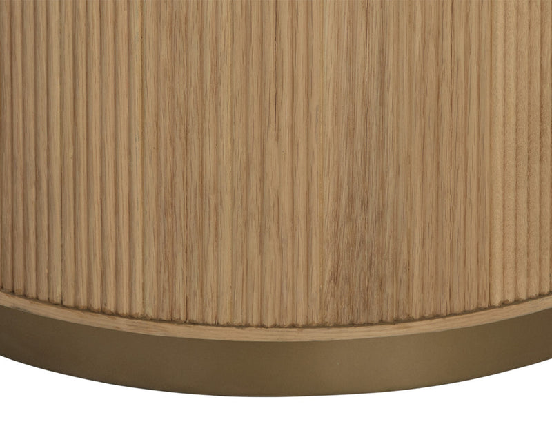 Kalla Side Table - Rustic Oak