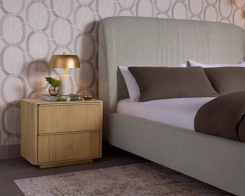 Kalla Nightstand - Rustic Oak