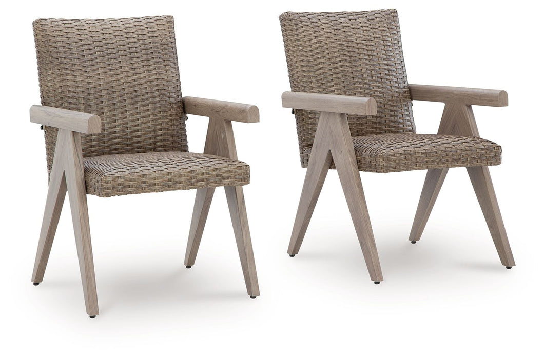 Cliff Trails - Arm Chair (Set of 2) - Beige