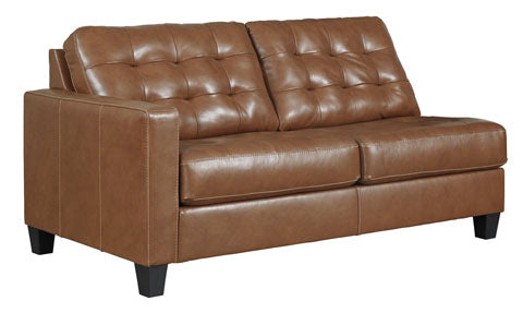 Baskove 3pc Italian Leather Sectional - Furniture Depot