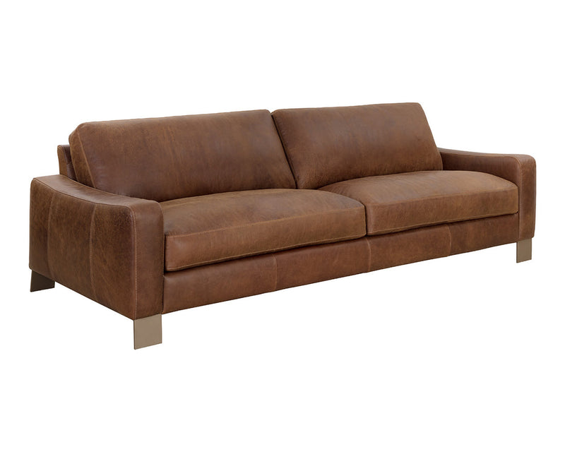 Rafael Sofa -  Lucia Tobacco Leather