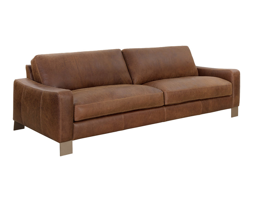 Rafael Sofa -  Lucia Tobacco Leather