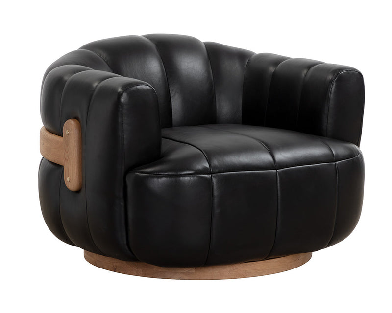 Tadeo Swivel Lounge Chair Leather
