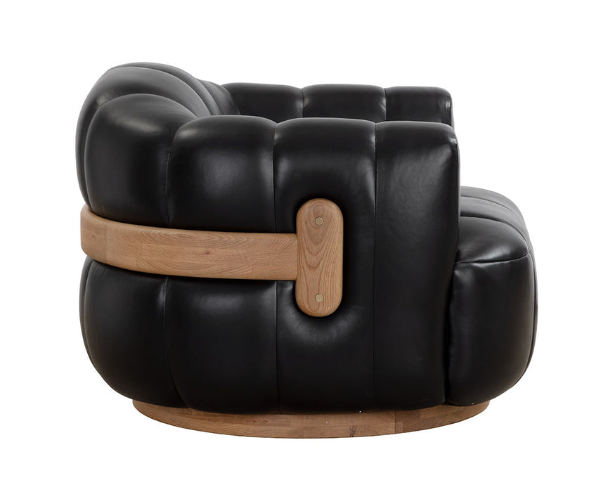 Tadeo Swivel Lounge Chair Leather