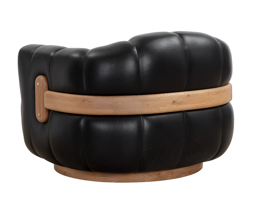 Tadeo Swivel Lounge Chair Leather