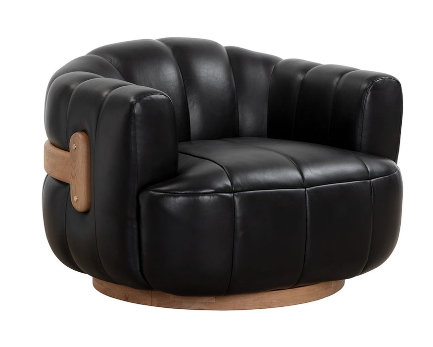 Tadeo Swivel Lounge Chair Leather