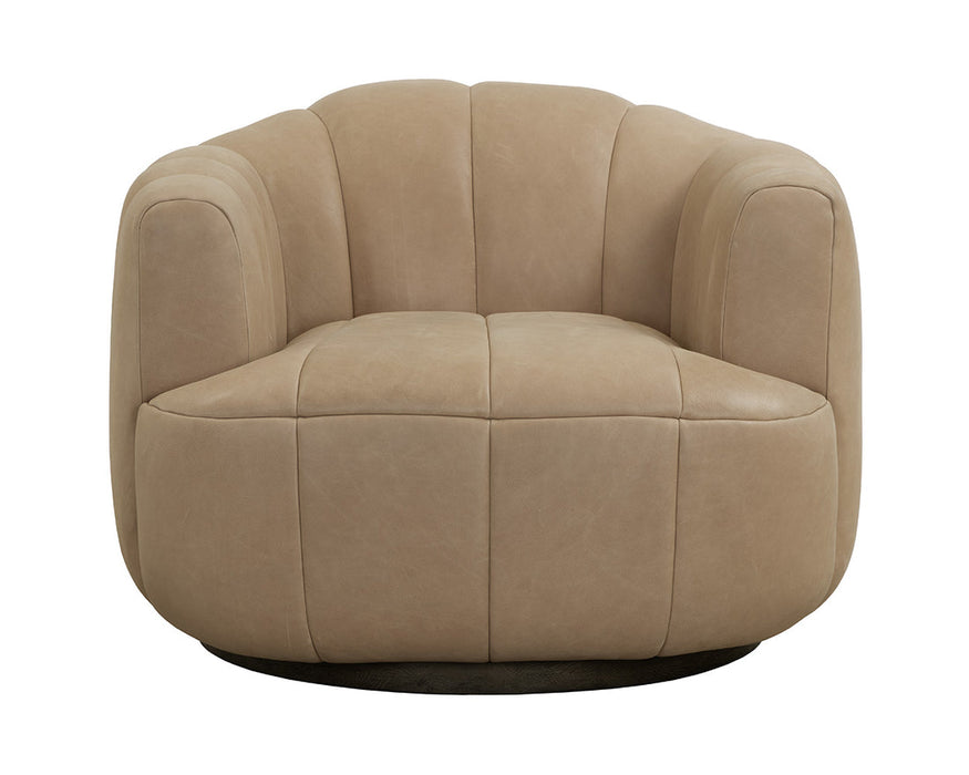 Tadeo Swivel Lounge Chair Leather