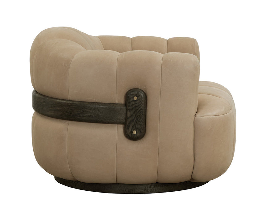 Tadeo Swivel Lounge Chair Leather