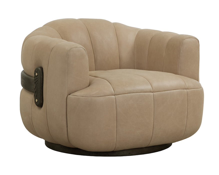 Tadeo Swivel Lounge Chair Leather