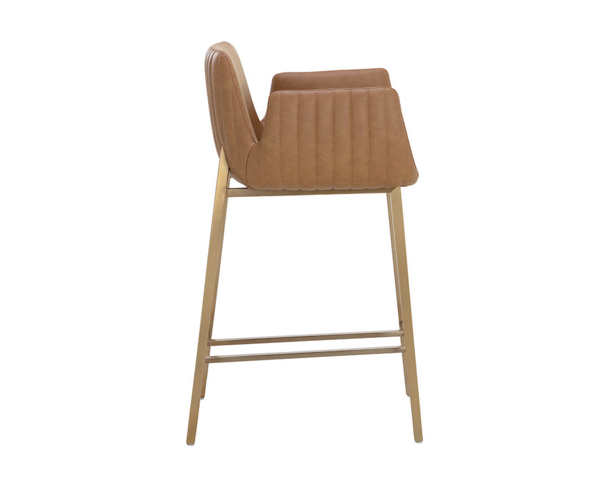 Lucano Counter Stool - Milliken Cognac