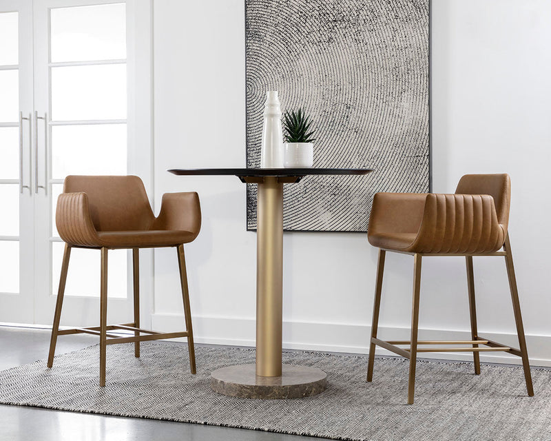 Lucano Counter Stool - Milliken Cognac