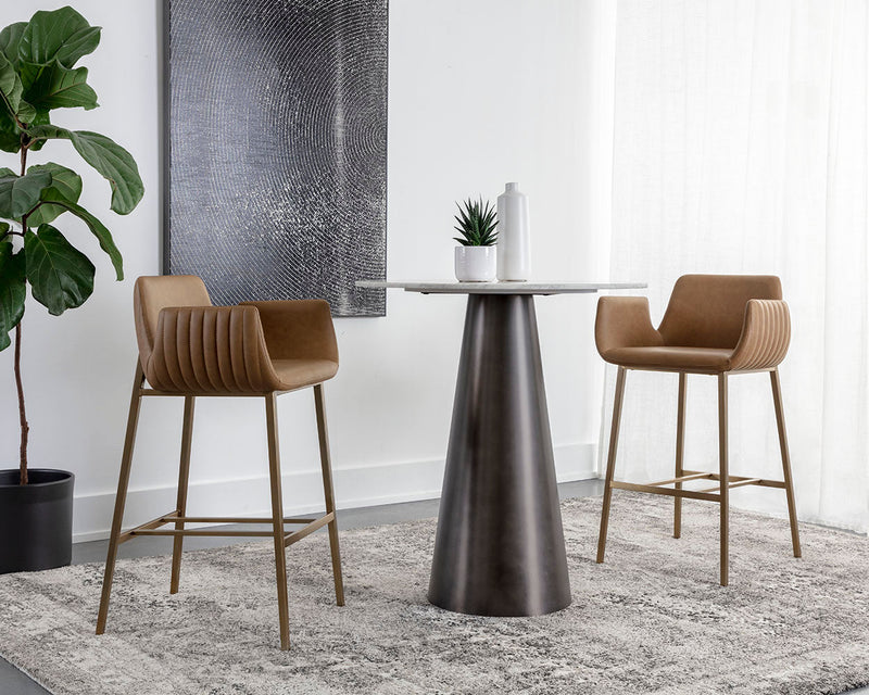 Lucano Barstool - Milliken Cognac