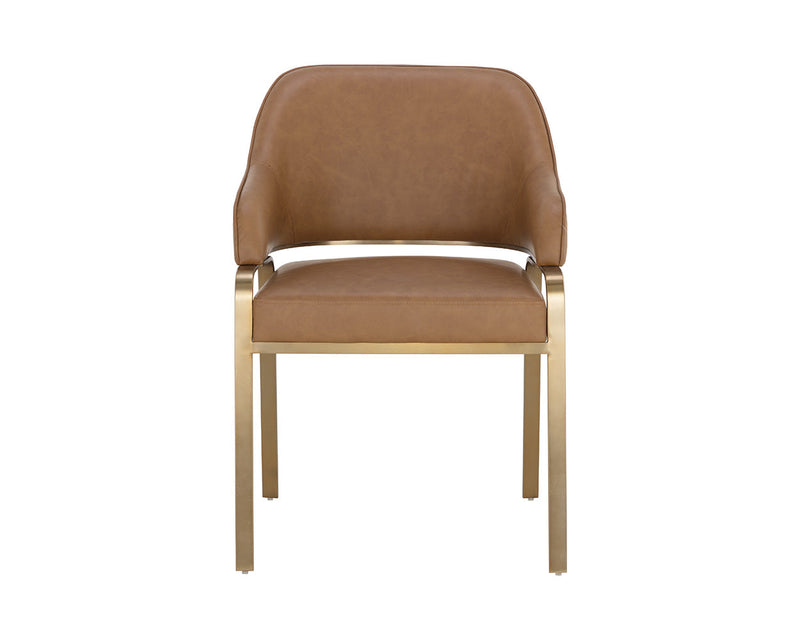 Malachi Dining Armchair - Milliken Cognac