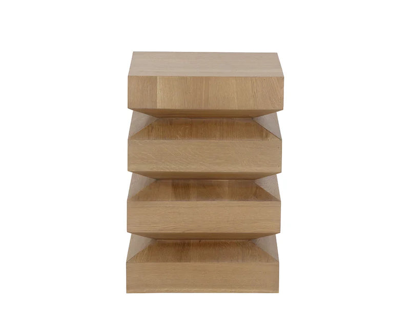 Cormac End Table Rustic Oak