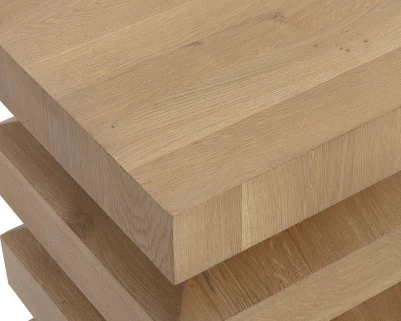 Cormac End Table Rustic Oak