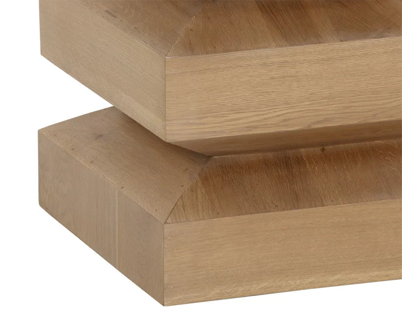 Cormac End Table Rustic Oak