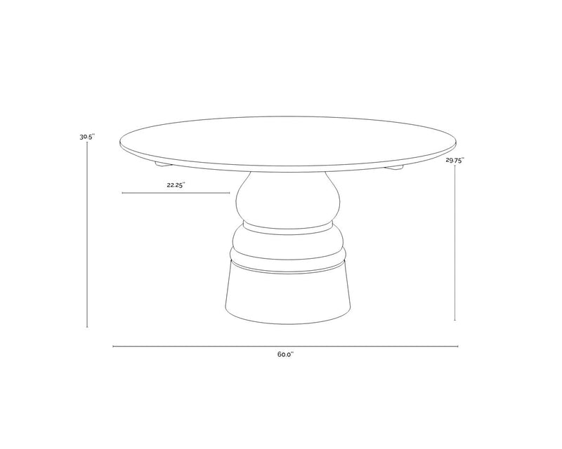 Quinton Dining Table - 60"