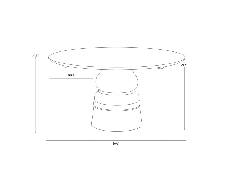 Quinton Dining Table - 60"