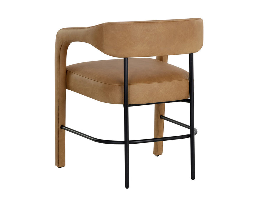 Mavia Dining Armchair - Ludlow Sesame Leather