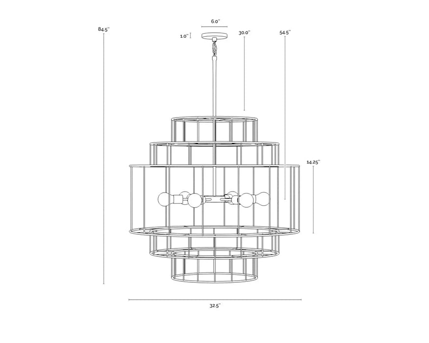 Alyssa Chandelier - Natural Jute