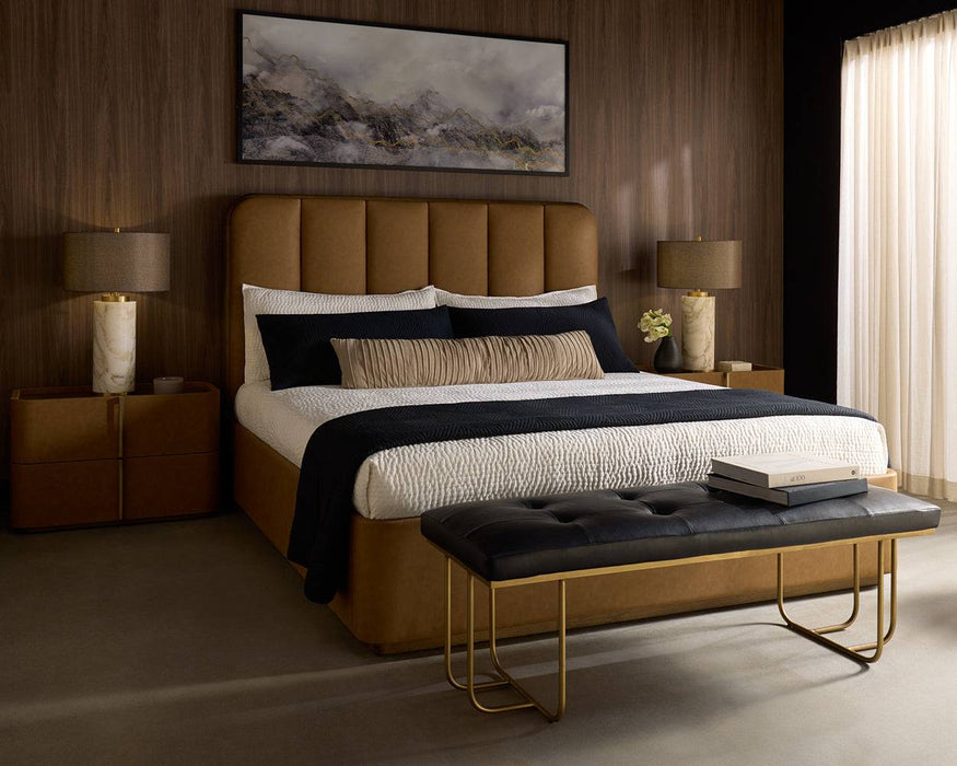 Jamille Bed - King - Milliken Cognac