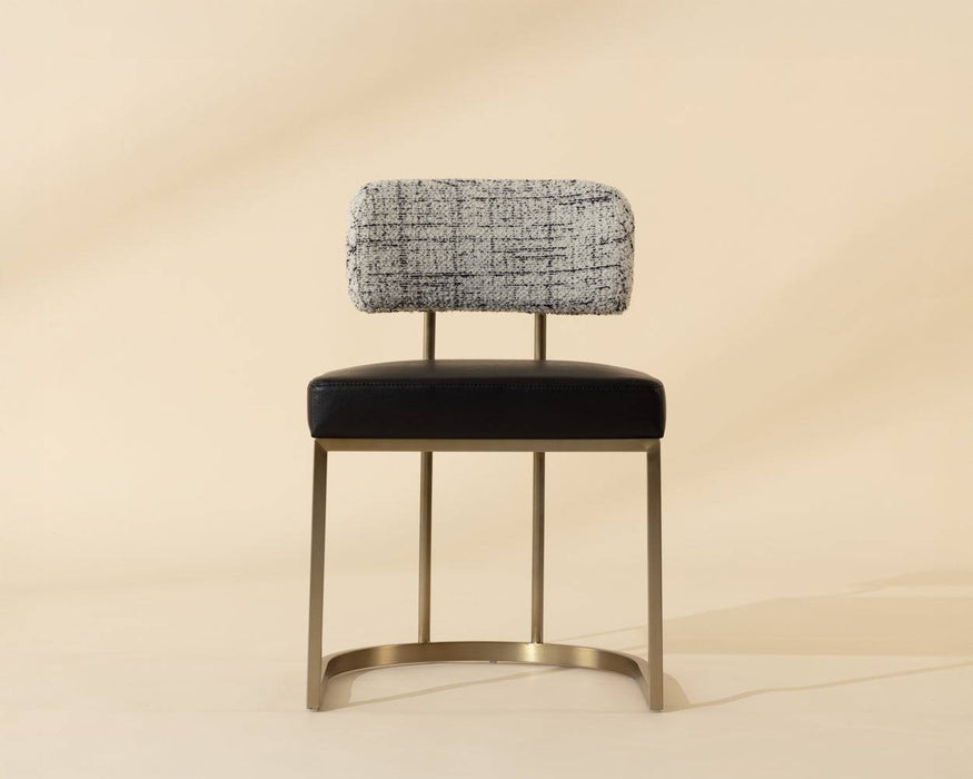 Larissa Dining Chair - Bravo Black / Halton Birch