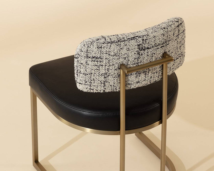 Larissa Dining Chair - Bravo Black / Halton Birch
