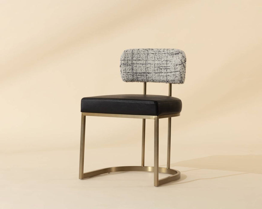 Larissa Dining Chair - Bravo Black / Halton Birch
