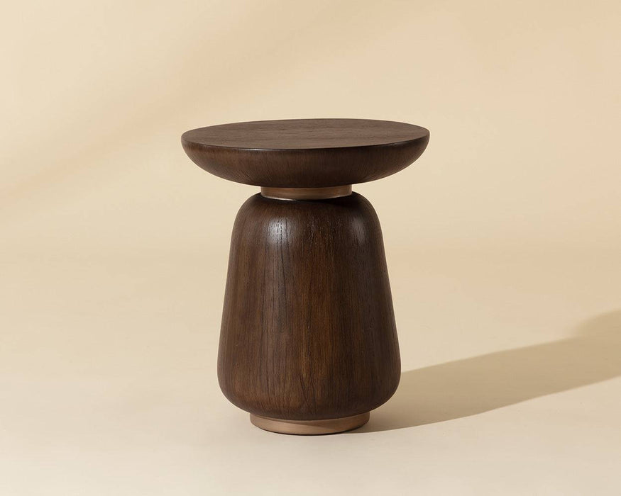 Kiri End Table - Dark Brown