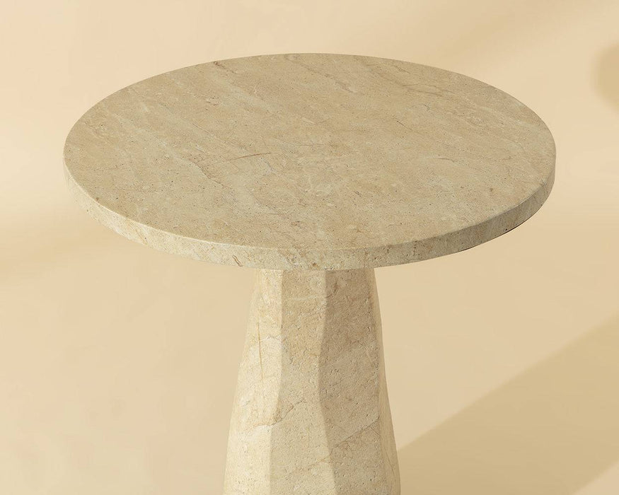 Kliff Bistro Table - Travertine Look - 34"