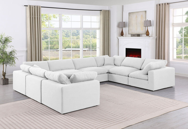 Comfy - 8 Piece Linen Modular Sectional