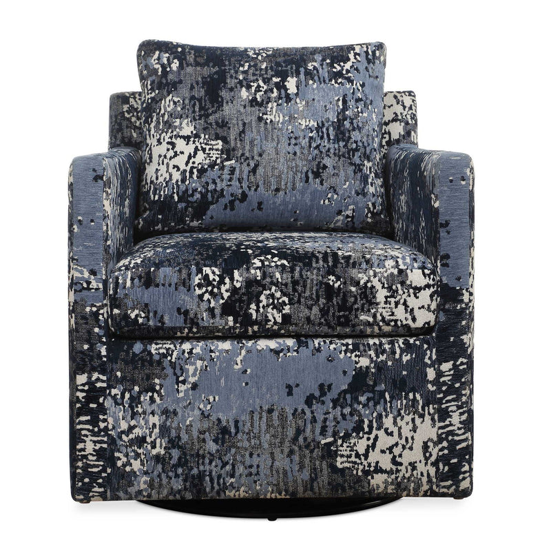 Tisdell - Patterned Swivel/Glider - Blue